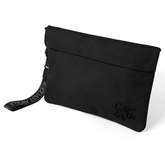 Black Coast Angels large pouch on white background