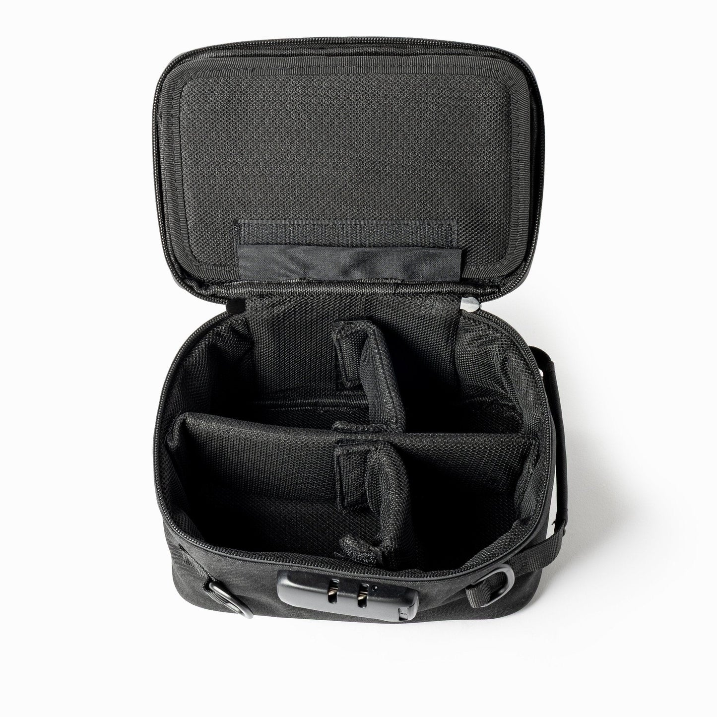Black Coast Angels smell proof bag on white background